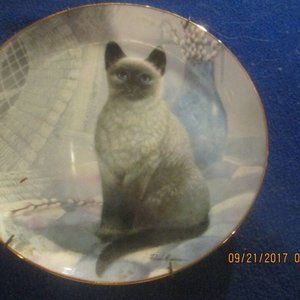 A RFEGAL SIAMESE Decorative Collectible Plate